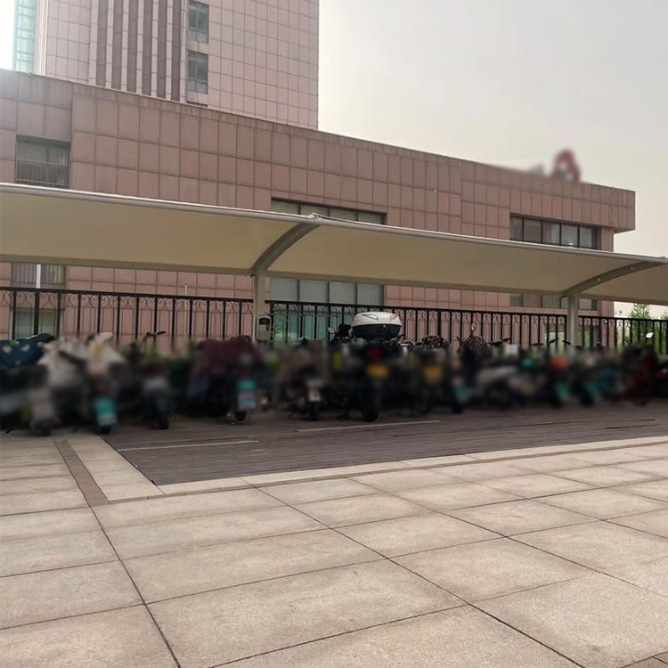 阿里膜结构电动车棚